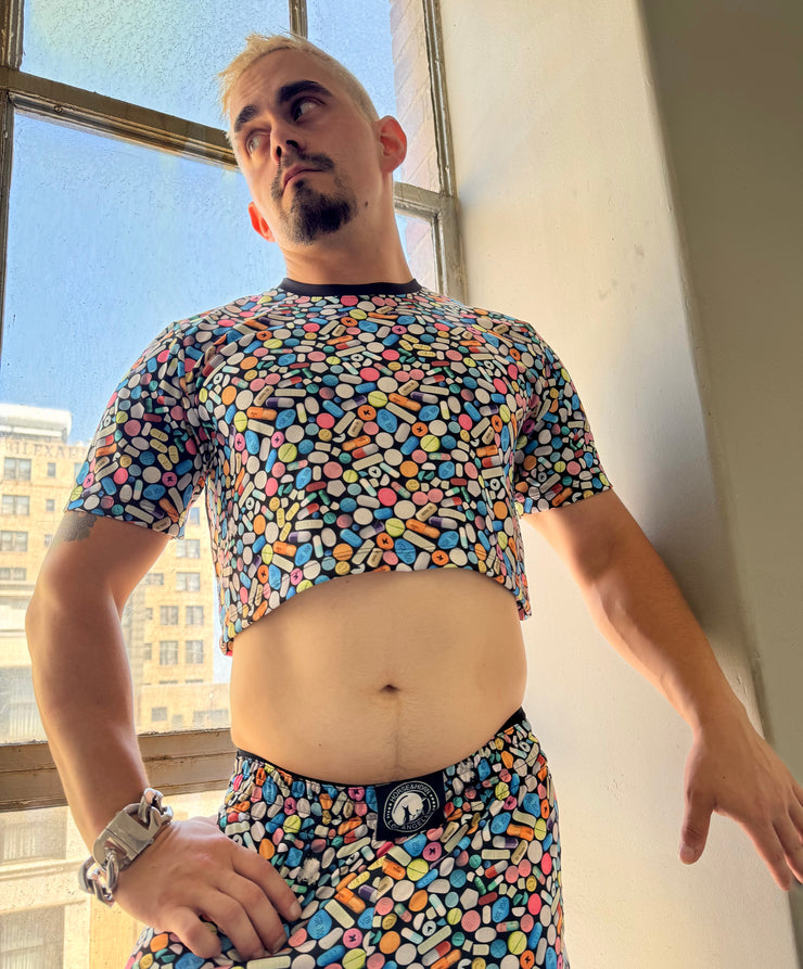 PILLS PRINT CROP TOP