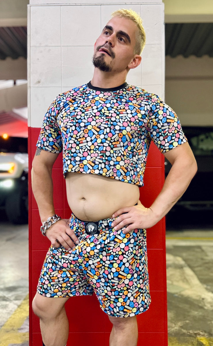 PILLS PRINT CROP TOP