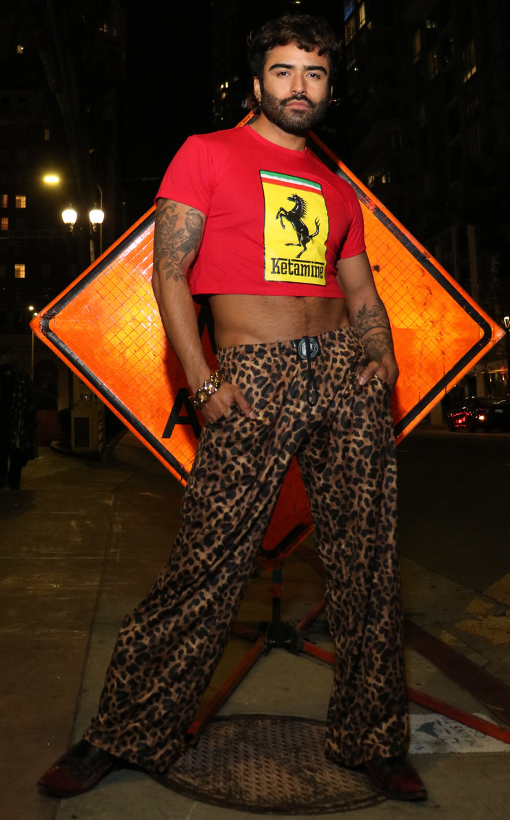 KET NOT FARRARI RED CROP T