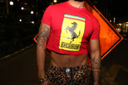 KET NOT FARRARI RED CROP T