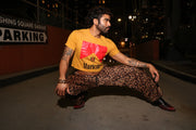 HUNG LEOPARD WIDE LEG TRACK PANT