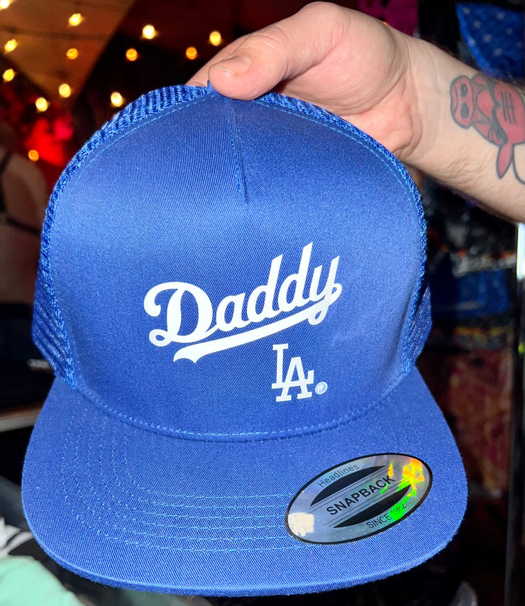 DADDY LA MESH TRUCKER HAT BLUE